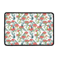 Watercolor Bouvardia Print Kitchen Mat