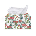 Watercolor Bouvardia Print Leather Tissue Box Cover