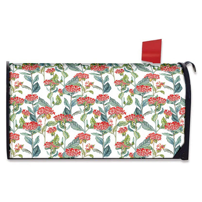 Watercolor Bouvardia Print Mailbox Cover