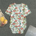 Watercolor Bouvardia Print Men's Bodysuit