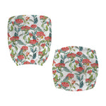 Watercolor Bouvardia Print Office Chair Cover