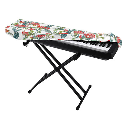 Watercolor Bouvardia Print Piano Keyboard Cover