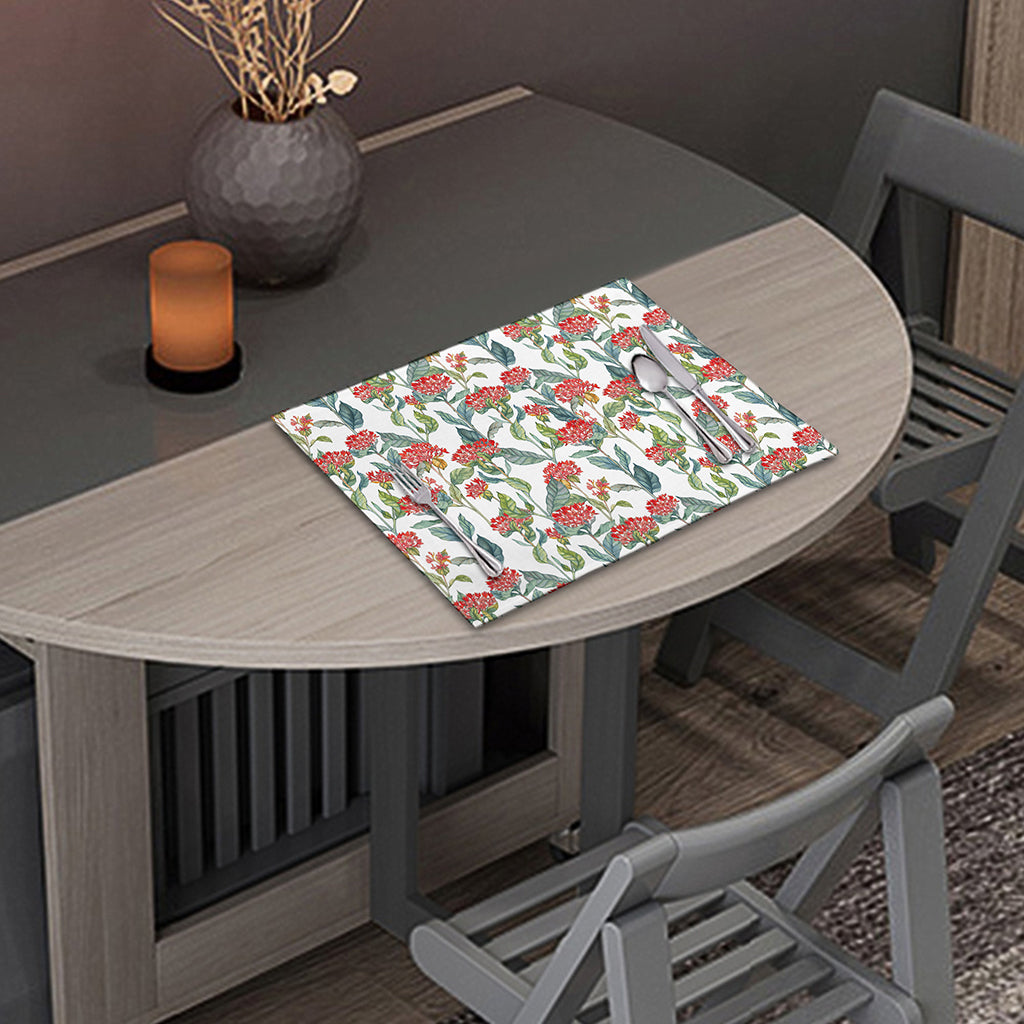 Watercolor Bouvardia Print Placemat