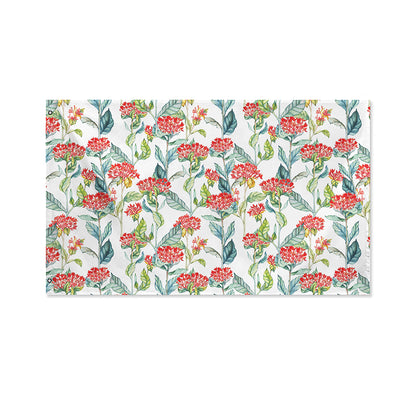 Watercolor Bouvardia Print Polyester Flag