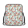 Watercolor Bouvardia Print Rectangular Crossbody Bag