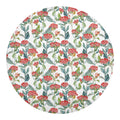Watercolor Bouvardia Print Round Blanket