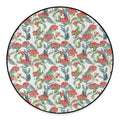 Watercolor Bouvardia Print Round Floor Mat