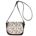 Watercolor Bouvardia Print Saddle Bag