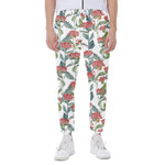 Watercolor Bouvardia Print Scuba Joggers