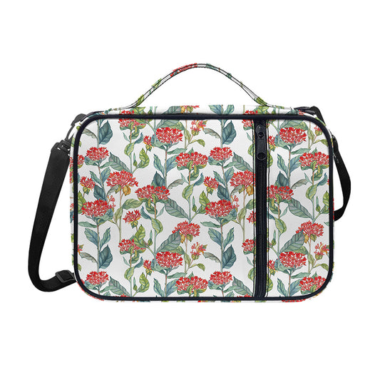 Watercolor Bouvardia Print Shoulder Strap Bible Bag
