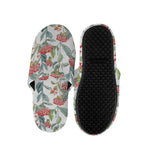 Watercolor Bouvardia Print Slippers