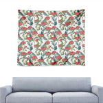 Watercolor Bouvardia Print Tapestry