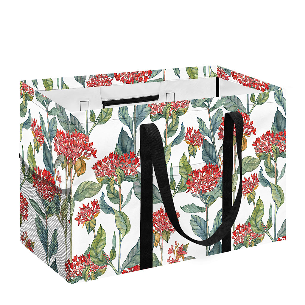 Watercolor Bouvardia Print Utility Tote Bag