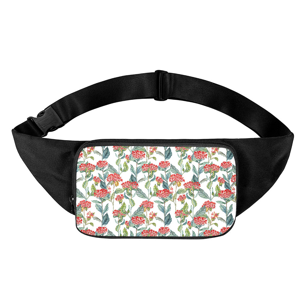 Watercolor Bouvardia Print Waist Bag