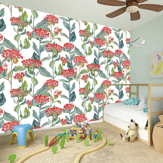 Watercolor Bouvardia Print Wall Sticker