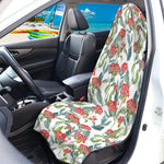 Watercolor Bouvardia Print Waterproof Car Seat Cover