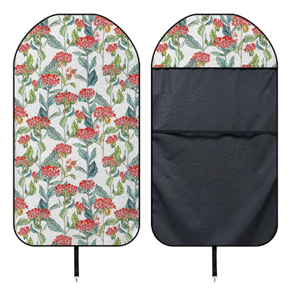 Watercolor Bouvardia Print Waterproof Car Seat Cover
