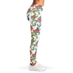 Watercolor Bouvardia Print Women's Leggings