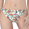 Watercolor Bouvardia Print Women's Thong