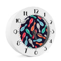 Watercolor Bowling Pins Pattern Print Alarm Clock