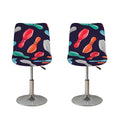 Watercolor Bowling Pins Pattern Print Bar Stool Covers
