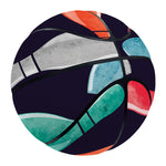 Watercolor Bowling Pins Pattern Print Basketball