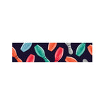 Watercolor Bowling Pins Pattern Print Bed Runner