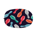 Watercolor Bowling Pins Pattern Print Car Side Mirror Covers