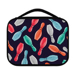 Watercolor Bowling Pins Pattern Print Classic Bible Case
