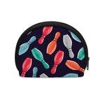 Watercolor Bowling Pins Pattern Print Coin Purse