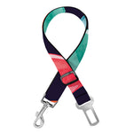Watercolor Bowling Pins Pattern Print Dog Seat Belt