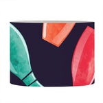 Watercolor Bowling Pins Pattern Print Drum Lamp Shade