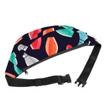 Watercolor Bowling Pins Pattern Print Fanny Pack