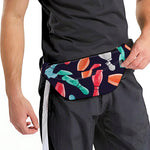 Watercolor Bowling Pins Pattern Print Fanny Pack