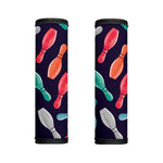 Watercolor Bowling Pins Pattern Print Handle Covers