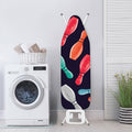 Watercolor Bowling Pins Pattern Print Ironing Board Cover