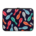 Watercolor Bowling Pins Pattern Print Laptop Sleeve