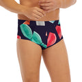 Watercolor Bowling Pins Pattern Print Men's Briefs