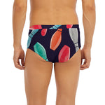 Watercolor Bowling Pins Pattern Print Men's Briefs