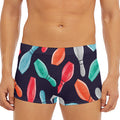 Watercolor Bowling Pins Pattern Print Men's Short Boxer Briefs
