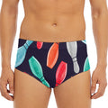 Watercolor Bowling Pins Pattern Print Men's Triangle Swim Briefs
