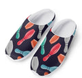 Watercolor Bowling Pins Pattern Print Mesh Casual Shoes