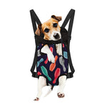 Watercolor Bowling Pins Pattern Print Pet Carrier Backpack