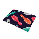 Watercolor Bowling Pins Pattern Print Pet Cooling Mat Cover