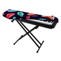 Watercolor Bowling Pins Pattern Print Piano Keyboard Cover