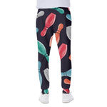 Watercolor Bowling Pins Pattern Print Scuba Joggers