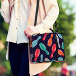Watercolor Bowling Pins Pattern Print Shoulder Strap Bible Bag