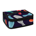 Watercolor Bowling Pins Pattern Print Small Lunch Bag