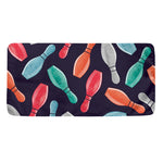 Watercolor Bowling Pins Pattern Print Towel