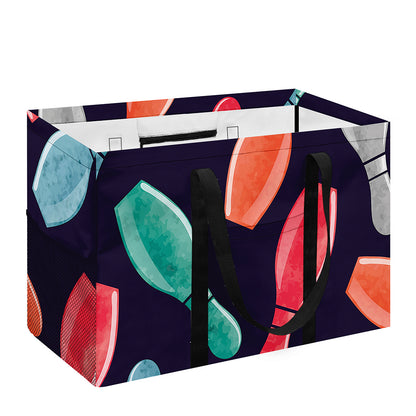 Watercolor Bowling Pins Pattern Print Utility Tote Bag